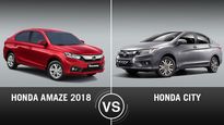 Honda Amaze 2018 vs Honda City Comparison: Design, Specifications, Features, Mileage & Price