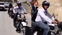 Salman Khan Rides Royal Enfield Classic 350 In Ladakh With Jacqueline Fernandez As Pillion