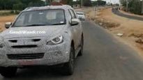 Isuzu MU-X Facelift Spotted Testing In India