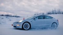 Tesla Model 3 Drifts In The Snow — Tesla Track Mode Works Its Magic