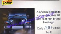 Mahindra Thar Signature Edition Images & Details Leaked — The Final Countdown?