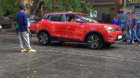 Mahindra XUV300 AMT Spied During TV Commercial Shoot — Launch Expected Soon