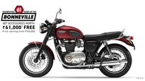 Triumph Bonneville August Offers: Free Accessories On All Models