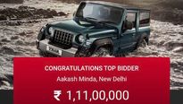 First New Mahindra Thar Auctioned At Rs 1.1 Crore: Here’s The Speciality Of No.1 Thar