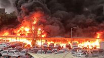 Scenes From Hell As Massive Fire In Delhi EV Parking Space Guts Nearly 100 Vehicles