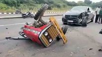 Miracle On The Highway - Car Splits Tractor In Half