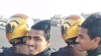 MS Dhoni Gives Lift To Young Cricketer On His Yamaha RD350 Motorcycle – Check Out The Viral Video Here