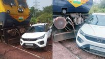 Finally, It Happened! Tata Nexon Proves Its Build Quality Against A Train