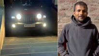 Shocking! Man Drives Mahindra Thar Up Sacred Temple Stairs