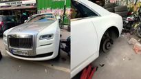 Rolls Royce Ghost Unexpectedly Serviced at Karol Bagh Local Shop