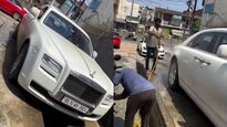 Viral Video: Rolls-Royce Undergoes Unconventional Wash At Delhi Roadside