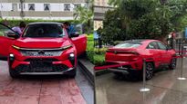 Tata Curvv SUV Spotted In Red: A Glimpse Into Its Future