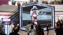 TVS Apache Innovates With Anamorphic Display In Motorcycle Advertising