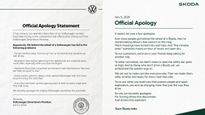 Skoda, Volkswagen Join Viral ‘Official Apology Statement’ Trend - When Memes Meet Corporate Speak