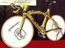 Eco-friendly 24-carat gold bike, worth £9,500