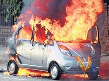 Its Fiery Times For Tata; Nano Catches Fire