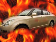 Now Its the Swift Dzire's Turn To Catch Fire