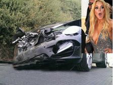 Lindsay Lohan Rams Her Porsche 911 Into Truck