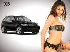 Sherlyn Chopra's Car, a BMW Black Beauty