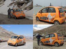 63 Year Old Drives Tata Nano Across India