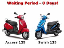 No Waiting Period For Suzuki Access, Swish