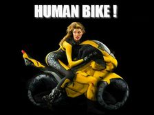 In Pics: Naked Human Body Motorcycle Art