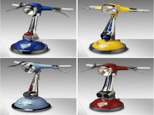 Vespa Table Lamps Built From Real Headlights
