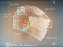 LiveMap: Motorcycle Helmet With Navigation Display