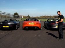 Jaguar F-Type vs Aston V8 Vantage vs Porsche 911
