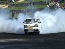 Maruti Suzuki Omni Does Burnouts In Australia