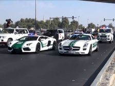 Supercar Grand Parade At Dubai Led By Police Cars