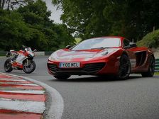 McLaren MP4-12C VS Ducati 1199 Panigale By Autocar At Cadwell Park
