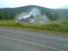 Nissan GT-R Flips In A Race; Heavy Accident