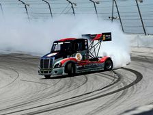 Truck Drifts In Gymkhana Style