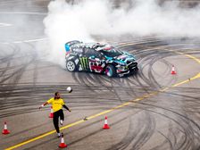 Neymar Jr Visits Ken Block Gymkhana
