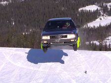 Audi 200 Turbo Drifts & Jumps On Snow In Like Its The End Of The Earth