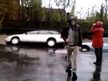 A Road Swallows Several Cars