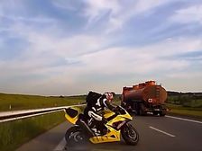 Unwanted Road Rage By Motorcyclist And Driver