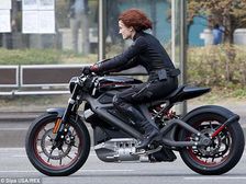 Harley Davidson Electric Motorcycle At Avengers: Age Of Ultron Set