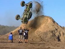 Back Flip By A Mud Truck