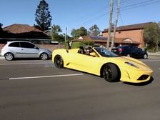 Cameraman Washed Out By Ferrari Burnout