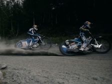 Two Speedway Riders Shred A Hill