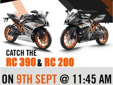 KTM RC 390 & RC 200 Live Webcast Launch