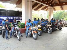 Harley-Davidson Owners Escort FC Goa Team To Stadium