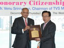 TVS Chairman Venu Srinivasan Made Honorary Citizen of Busan