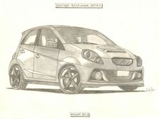 Illustration: Custom Honda Brio Sketch Reveals Aftermarket Mod Ideas