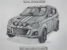 Custom Maruti Alto K10 Modified Sketch: Enthusiasts Limited