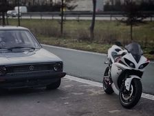 Yamaha R1 Vs Volkswagen Golf; Winner Takes All