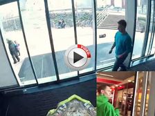 Motorcyclist Goes Shopping On His Dirt Bike