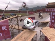 4 Vehicles Jump Over Each Other Simultaneously Using Ramps!